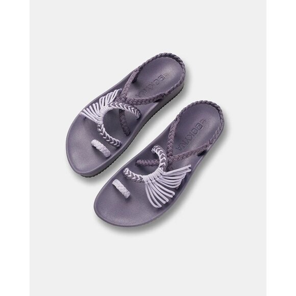 Bokyna Elevate Arch Support Comfort Sandals Purple EU 40/US 9 NWOT Braided Strap - Picture 1 of 8